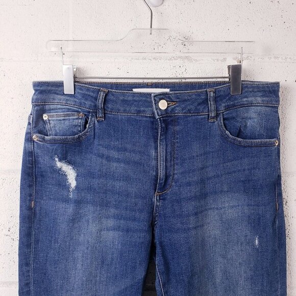 DL1961  Mara Instasculpt Straight Ankle Stretch Ventura Wash Denim Jeans Size 31 - Picture 4 of 9